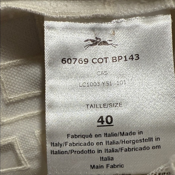 Longchamp White Sheer/ Runway item Longchamp Button Down Shirt - Picture 5 of 5